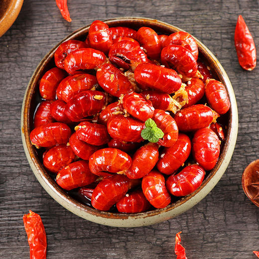 500克袋装包邮香辣龙虾尾麻辣蒜香即食小龙虾尾5斤龙虾出1斤虾尾