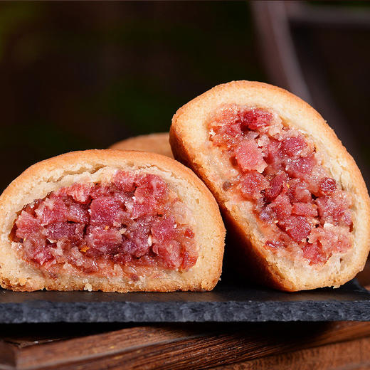 云腿月饼100gx10枚云南特产散装传统老式中秋纸包宣威火腿月饼小