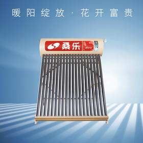 桑乐(SANGLE)太阳能热水器家用 花开富贵 聚能集热管 一次性辊压成型专利技术 光电两用