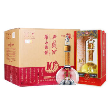 【推荐】西凤酒 凤香型 华山论剑10年 45度 500ml*6 整箱装（新老包装随机发货） 商品图0