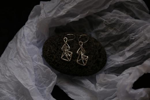 CHEZ BOQUE 爵士年代系列原创手工925银耳环《密室》 商品图3