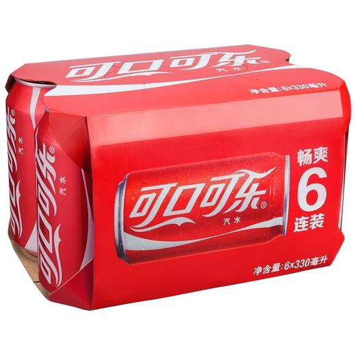 可口可乐（Coca-Cola） 可乐汽水 330ml*6 商品图0