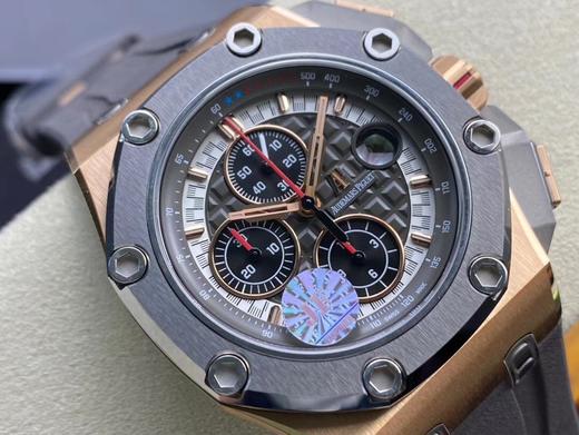 JF爱bi26568，车神舒马赫限量版！皇家橡树12秒 ！3126机！透底，前后蓝宝石！钛金属表壳！钛陶瓷圈口！44MM 手表 商品图4