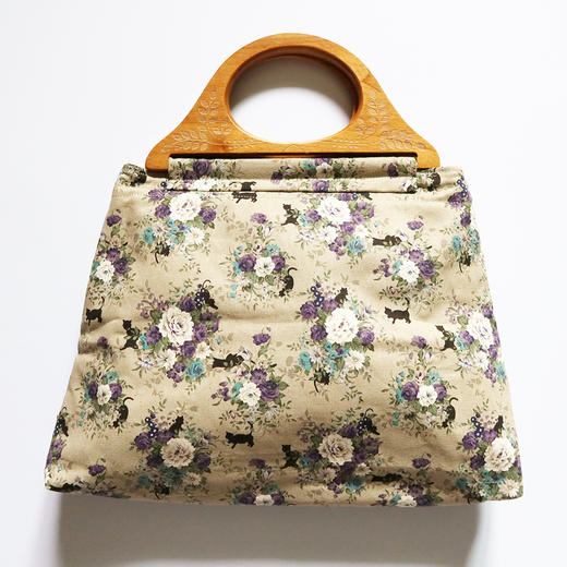 HUJI祤集Embrace手提包插画小猫花园 商品图1