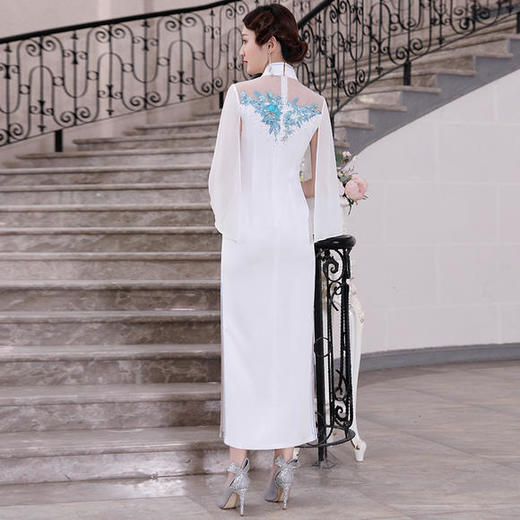 DLQ-A2376新款中国风优雅气质刺绣晚礼服 商品图1