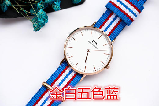 DanielWellington时尚手表尼龙款 丹尼尔惠灵顿腕表DW手表,全新升级包装，金银两款，配色齐发。经典时尚 商品图5