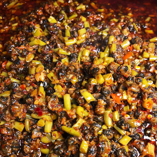 手工酸笋牛肉酱酸豆角螺肉酱漓江虾米酱250g2瓶