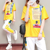 休闲运动，洋气显瘦短袖T恤运动两件套TR-0920 商品缩略图1