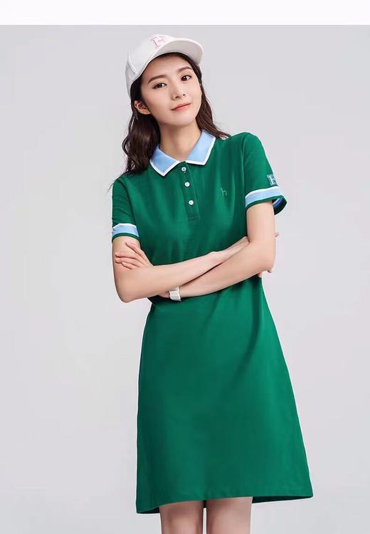 d0507182夏季女士新款时尚百搭舒适英伦风polo裙