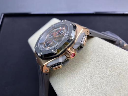 JF爱bi26568，车神舒马赫限量版！皇家橡树12秒 ！3126机！透底，前后蓝宝石！钛金属表壳！钛陶瓷圈口！44MM 手表 商品图8