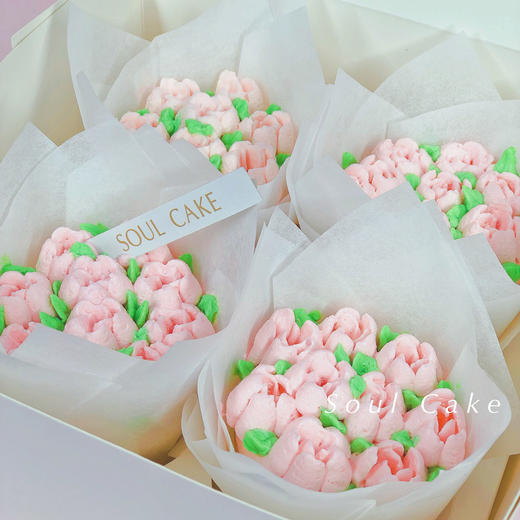 ins花束cupcake（4个装） 商品图0