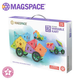 (Magspace) 75片百变卡丁车 四代软胶