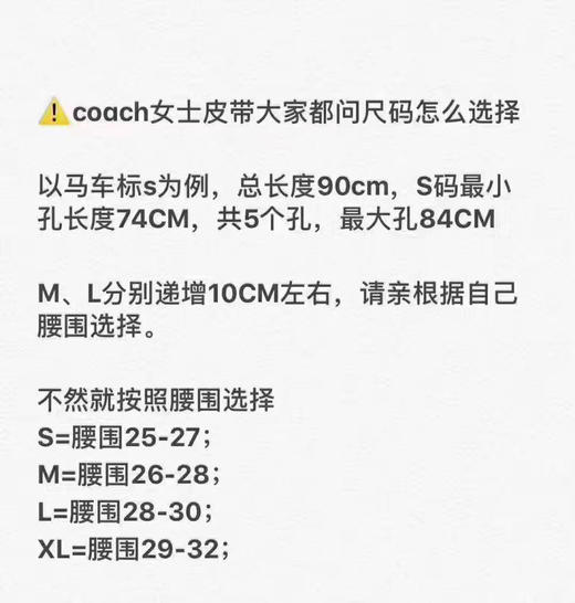 Coach马车标圆扣真皮女款腰带 商品图8