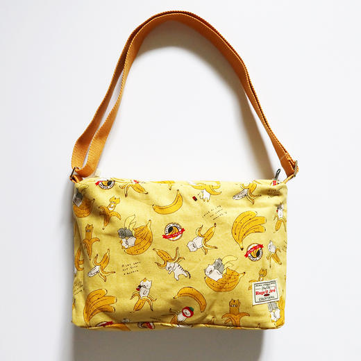 HUJI祤集Sling斜挎包插画香蕉小猫 商品图2
