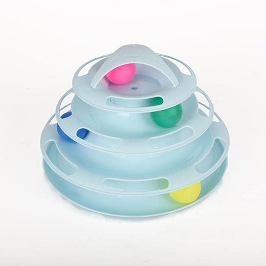 玲宠四层猫转盘球益智游乐轨道塔逗猫咪玩具幼猫宠物用品猫猫 商品图2