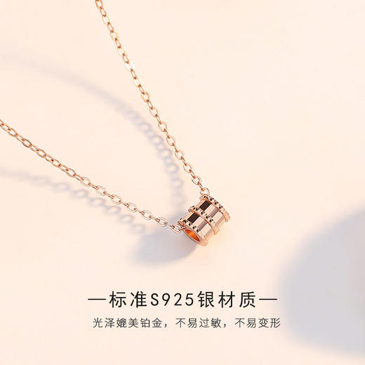 520特惠【珠宝世家】S925银项链小蛮腰银色／玫瑰金，送礼必备，百搭衣服，精致好看。 商品图1