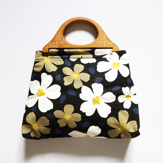 HUJI祤集Embrace手提包插画可爱大花朵 商品图5