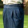Sojitz 深蓝色丹宁意式工艺裤装 商品缩略图4