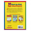 学乐读物 Scholastic 英文原版 10 Week-By-Week Sight Word Packets儿童学习课外英语单词练习册3-6岁启蒙词汇拼读 平装 商品缩略图2