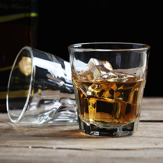 6支libbey利比玻璃杯水杯果汁冷饮杯洋酒烈酒杯家用威士忌杯266ml