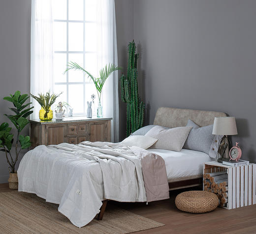 远梦色织棉麻水洗夏被 商品图2