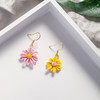 【少女甜美花朵耳坠】925银针小雏菊耳钉女时尚饰品 森系撞色耳环耳钩 商品缩略图8