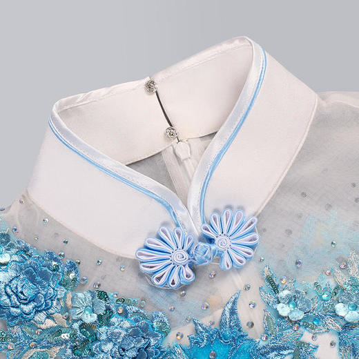 DLQ-A2376新款中国风优雅气质刺绣晚礼服 商品图2