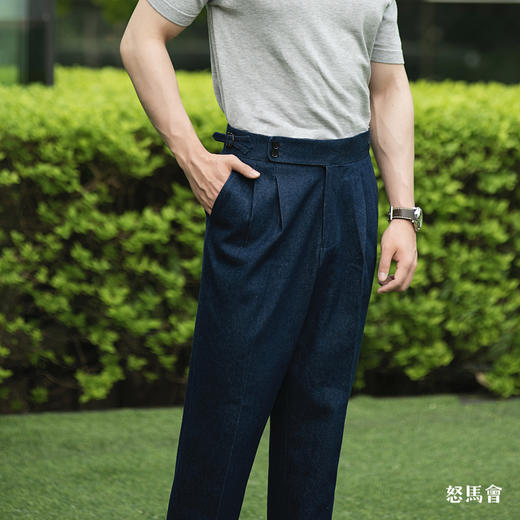 Sojitz 深蓝色丹宁意式工艺裤装 商品图2