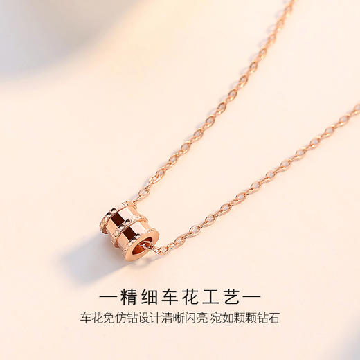 520特惠【珠宝世家】S925银项链小蛮腰银色／玫瑰金，送礼必备，百搭衣服，精致好看。 商品图2