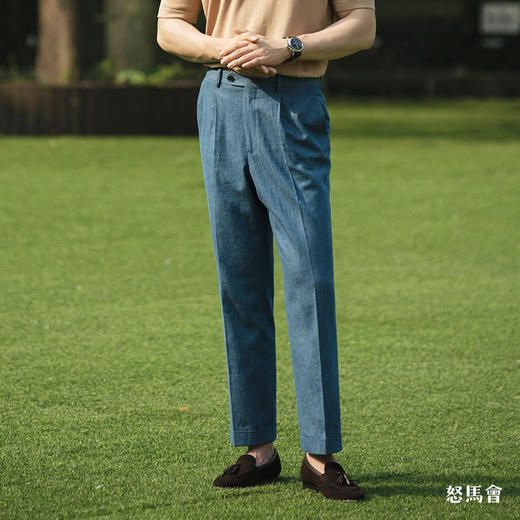 Sojitz 浅蓝色丹宁意式工艺裤装 商品图1