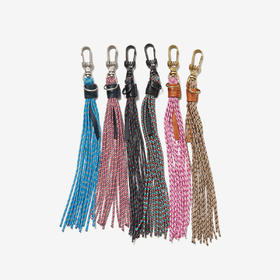 hobo NYLON CORD TASSEL KEY RING 皮革尼龙编织民族风挂件钥匙扣