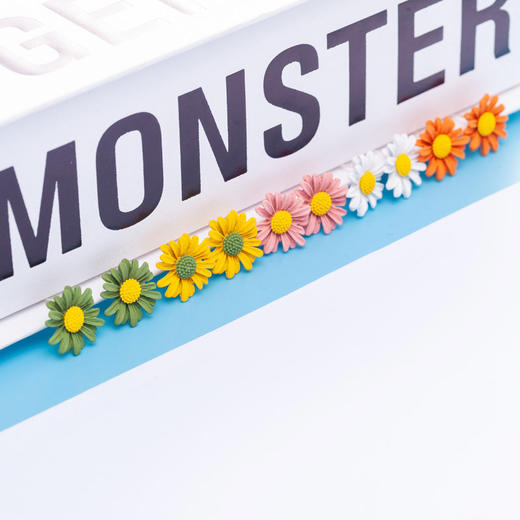 【少女甜美花朵耳坠】925银针小雏菊耳钉女时尚饰品 森系撞色耳环耳钩 商品图4