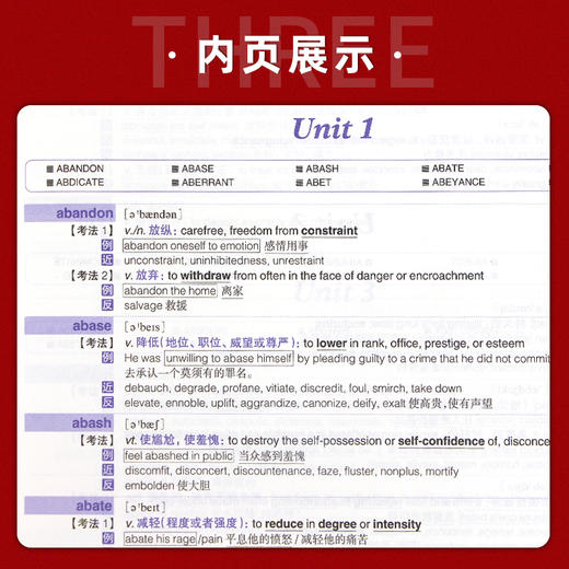 【现货】新东方  GRE核心词汇考法精析 第2版 陈琦 GRE单词考法词汇书 韦氏大学词典释义例句 再要你命3000 商品图3