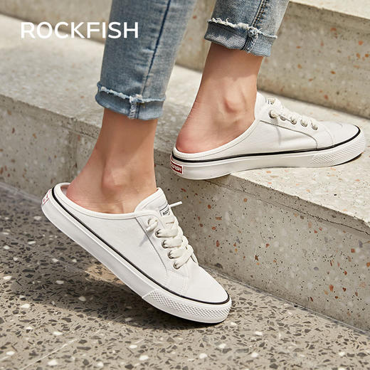 Rockfish·半拖小白鞋 | 防泼水、不怕脏，暴走一天都不累 商品图0
