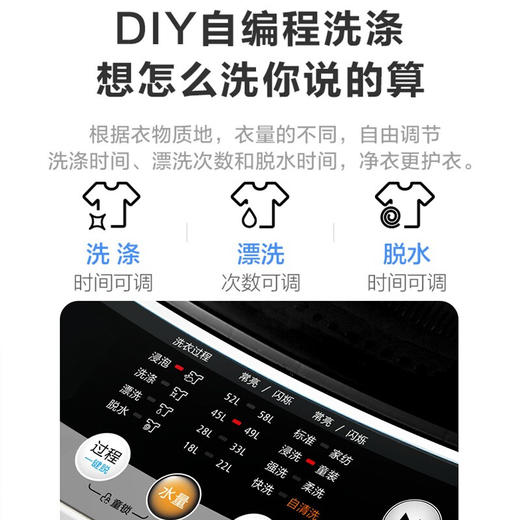 美的（Midea）洗衣机10公斤kg全自动防缠绕大容量下排水波轮式家用宿舍用波轮洗衣机静音智能甩干 经典款MB100V31 商品图7