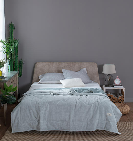 远梦色织棉麻水洗夏被 商品图1