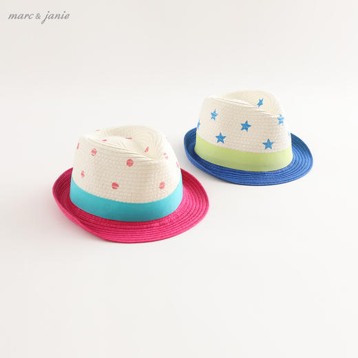 【打折】马克珍妮夏装女童草帽 儿童复古小礼帽 宝宝遮阳帽200238 商品图0