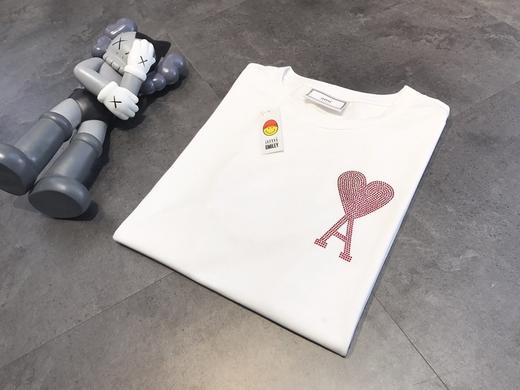 点此购买ami男女烫钻a桃心短袖t恤ks144824