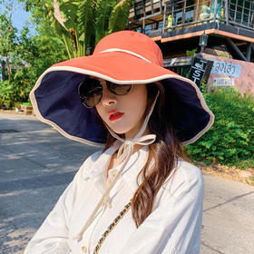 ZY2059新款超大帽檐渔夫帽防晒遮阳帽子