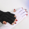 防紫外线防黑露指美甲手套(黑色，白色随机发) 商品缩略图4