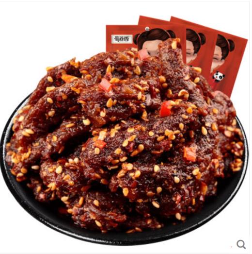 蜀道香麻辣牛肉干100g*2四川特产零食小吃手撕牛肉熟食香辣牛肉干 商品图0