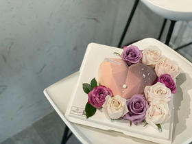 浪漫紫色鲜花款海洋之心