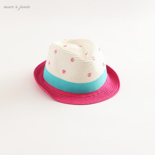 【打折】马克珍妮夏装女童草帽 儿童复古小礼帽 宝宝遮阳帽200238 商品图4