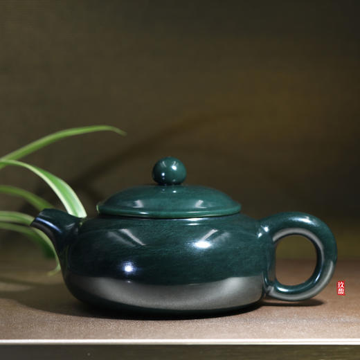 和田玉（青玉）玉壶--仿古壶（宋鸣放6677）272.2G 商品图0