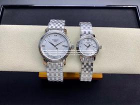 正品保真（女士）
天梭，T097港湾系列情侣对表，简洁百搭商务表，原装瑞士ETA石英机芯，全部原装配件组装，男~40mm女～28mm表径。一表一号，三码一表，全新全套出。