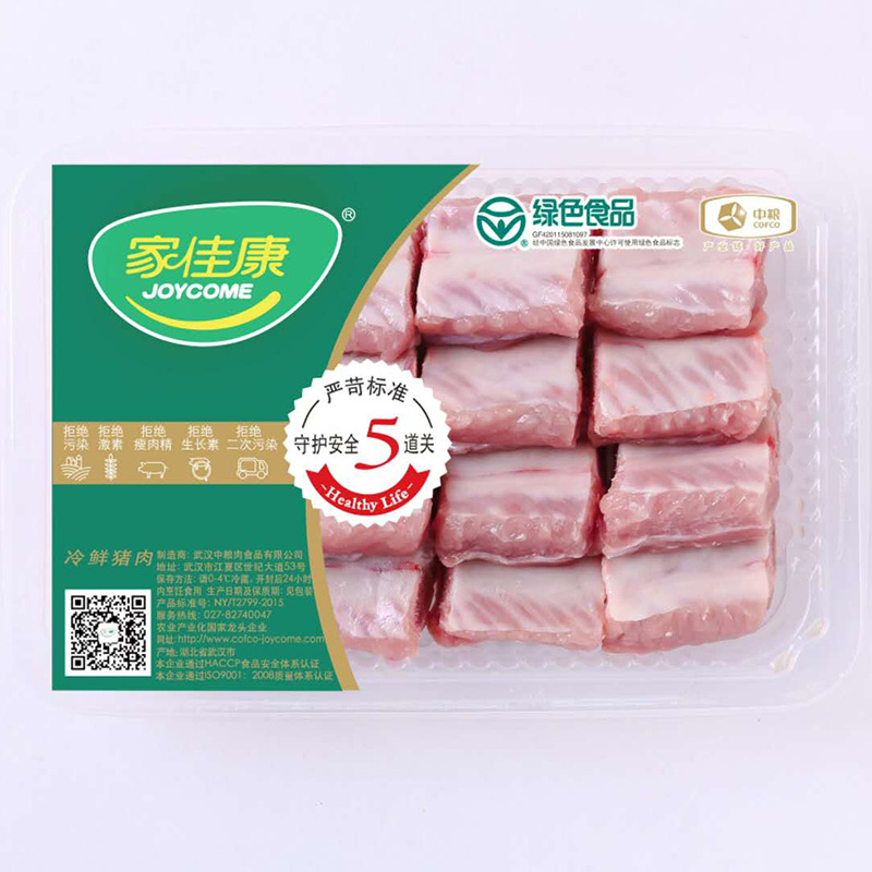 家佳康精选肋排块400克