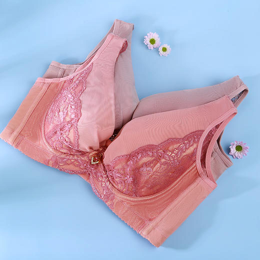 【薄杯】皇家丽美大胸显小调整型薄款文胸收副乳聚拢防下垂大码文胸WJQ002-1 商品图0