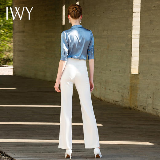 IWY/蓝色衬衫白色长裤套装40B1+40P3 商品图5