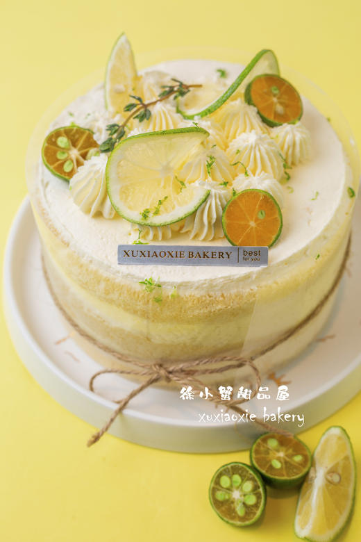 【青橘柠檬】清新裸蛋糕，自制柠檬酱夹心+椰子奶冻，非常的酸甜爽口，超适合夏天！ 商品图1
