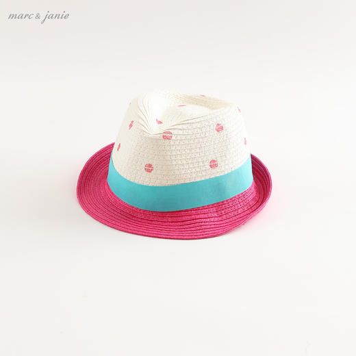 【打折】马克珍妮夏装女童草帽 儿童复古小礼帽 宝宝遮阳帽200238 商品图2